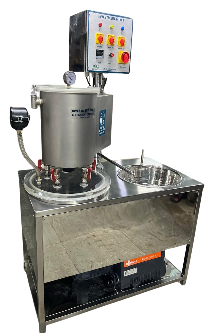 Investment mixer for jewellery casting