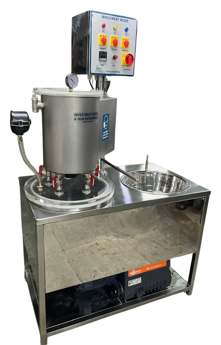 Investment mixer for jewellery casting