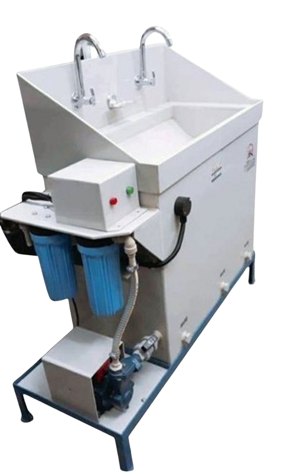 Settling tank for recovering precious metal waste