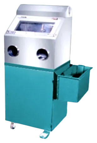 Water jet machine for removing investment from castings